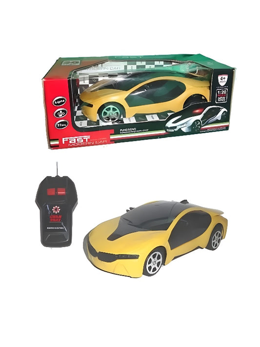 Fast Modern Remote Control Car For Kids - Yellow (L-88) - Toyloft