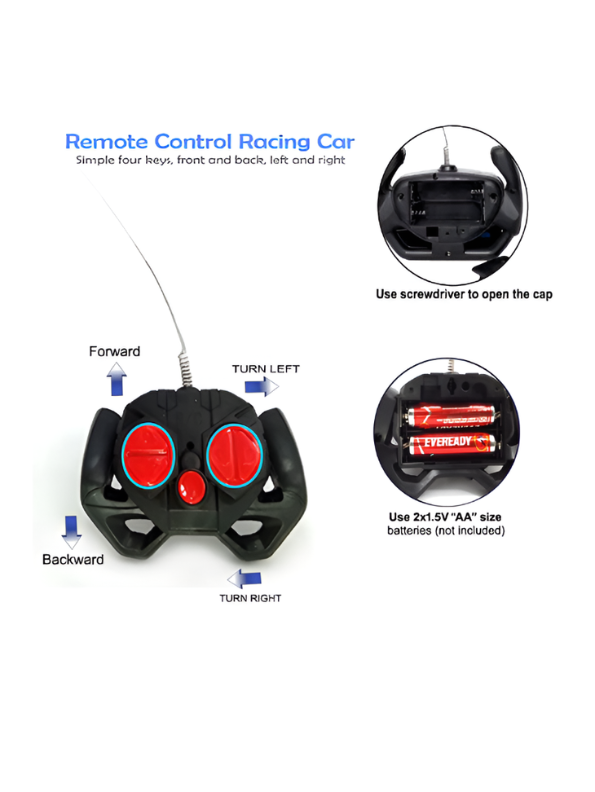 Fast RC Racing Car Toy – Rechargeable Battery Operated Remote Control Car LMI8860.