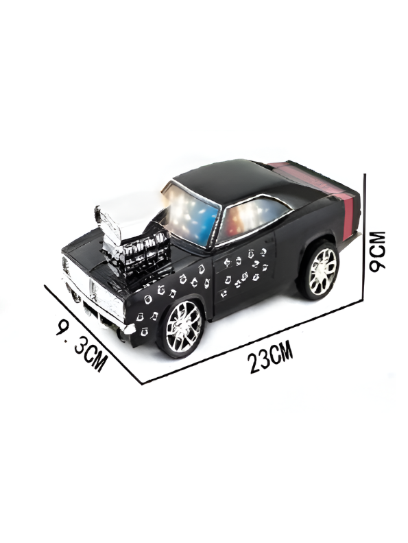 Fast & Furious 10 Style RC Muscle Car – Metallic 1:16 Scale Remote Control Racing Car with Chrome Supercharger Engine & Rechargeable Battery TV7318