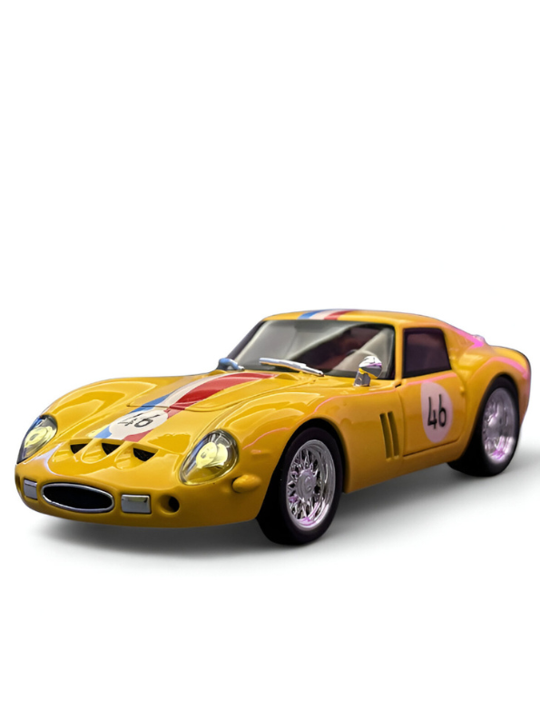 Yellow - Ferrari 250 GTO – Premium Metal Diecast Collectible Toy | High Simulation Classic Sports Car Model Scale 1:32 TV5397.
