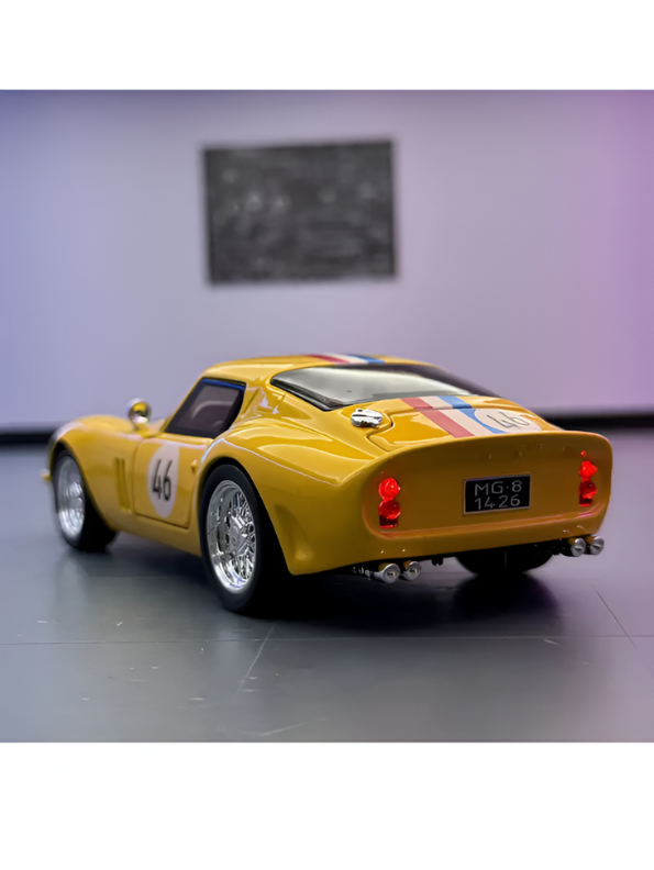 Yellow - Ferrari 250 GTO – Premium Metal Diecast Collectible Toy | High Simulation Classic Sports Car Model Scale 1:32 TV5397.