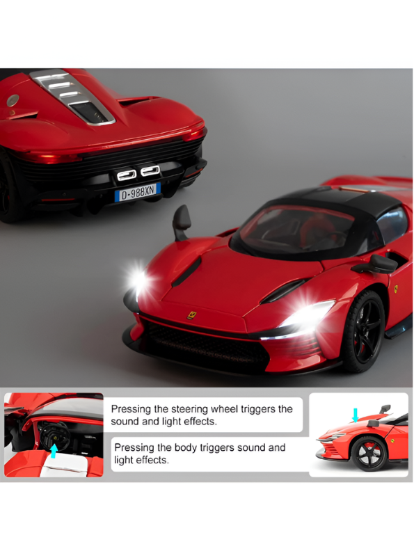 Ferrari Daytona SP3 Diecast Alloy Car 1:22 Scale | Sports Car Model Collectible Die-Cast Replica MD607