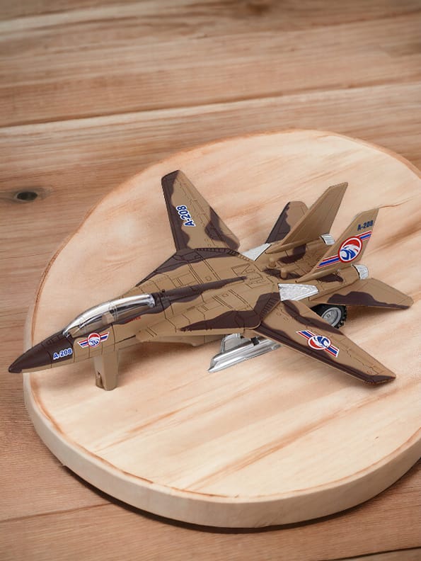 Fighter Plane Toy For Kids - Brown ( Length 19 CM ) (NX.L-17)