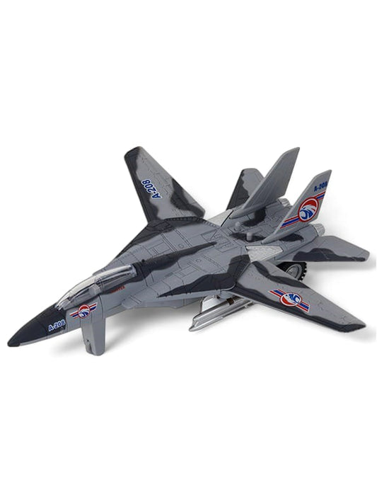 Fighter Plane Toy For Kids - Grey ( Length 19 CM )(NX.L-17) - Toyloft