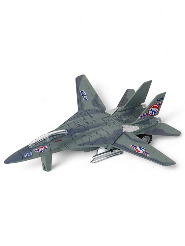 Fighter Plane Toy For Kids - Green ( Length 19 CM )(NX.L-17)