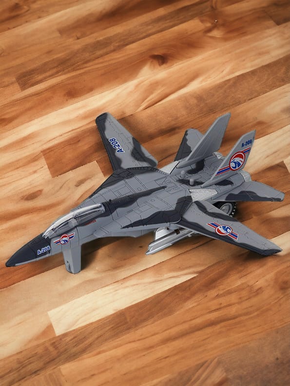 Fighter Plane Toy For Kids - Grey ( Length 19 CM )(NX.L-17)