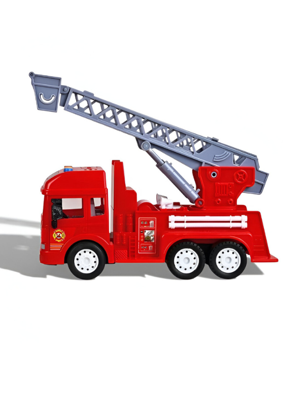 Fire Emergency Truck Toy with Sliding Stair – Rescue Fire Engine Vehicle for Kids LMI11035.