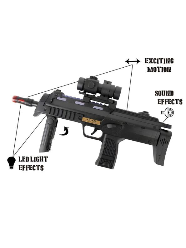 Fire Power – Imitated True Battery Operated Toy Gun | Safe & Realistic Play for Kids LMI15073.