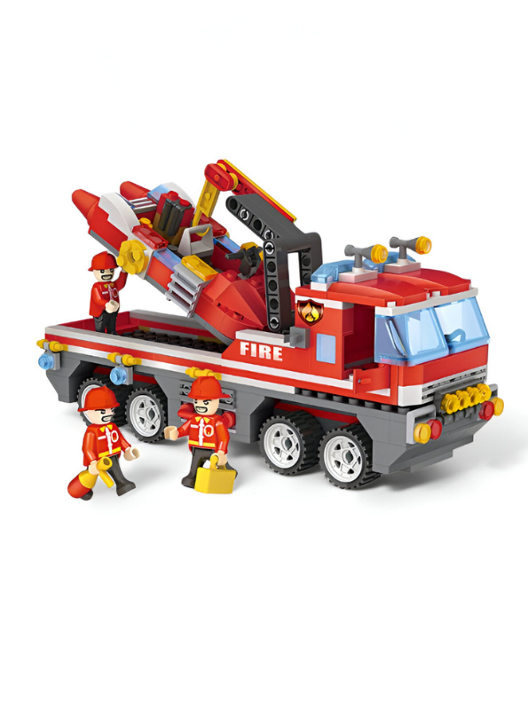 Fire Rescue Team Building Blocks Toy Set – 354pcs Plastic Firefighter & Rescue Construction Blocks for Kids TV1120.