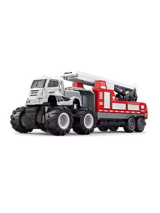 Fire Rescue Transport Truck Toy for Kids – Sturdy Emergency Vehicle Toy for Boys & Girls | Imaginative Play Gift LMI13854.