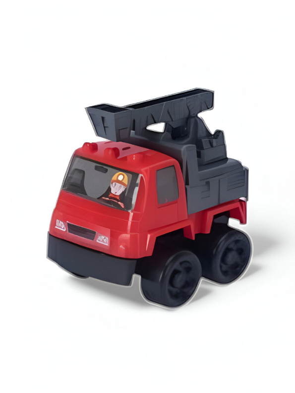 Fire Truck Playset  – 4-Pack Mini Die-Cast Rescue & Firefighter Vehicles LMI15840.