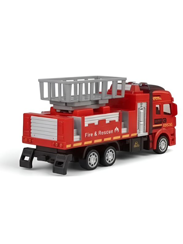 Fire & Rescue Toy Truck with Extension Ladder – Diecast-Style Emergency Rescue TV5816