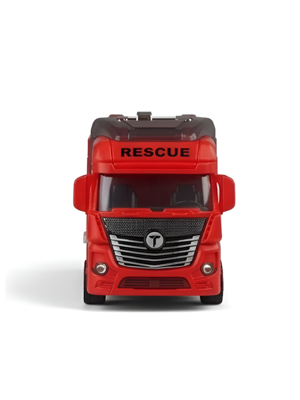 Fire & Rescue Toy Truck with Extension Ladder – Diecast-Style Emergency Rescue TV5816