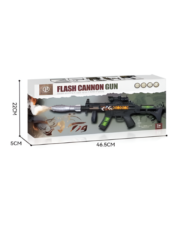 Flash Cannon Toy Gun with Realistic Smoke Effect TV6627.