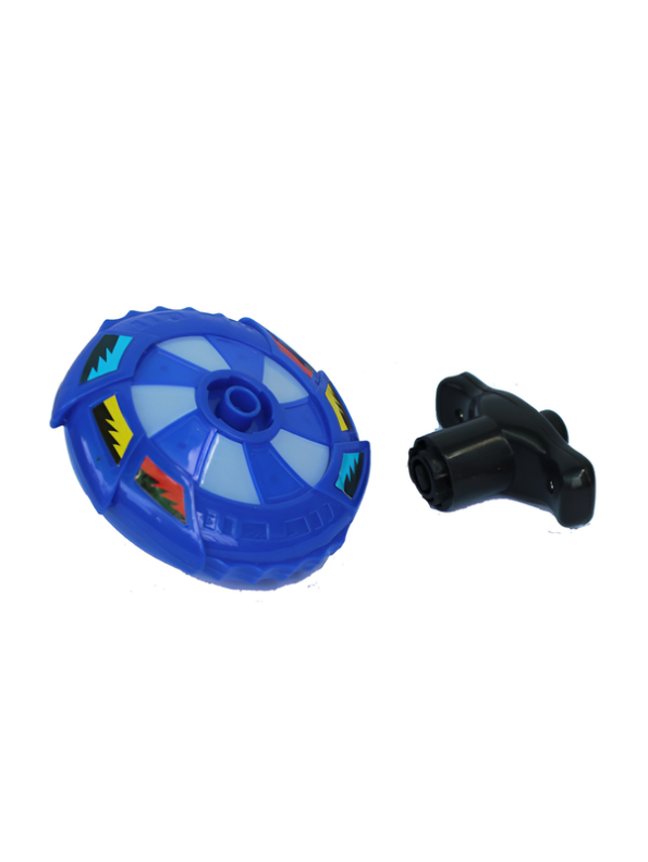 Flash Top Light-Up Musical Spinning Tops – 3-Piece Peg-Top Gyroscope Toy Set with Launchers LMI303