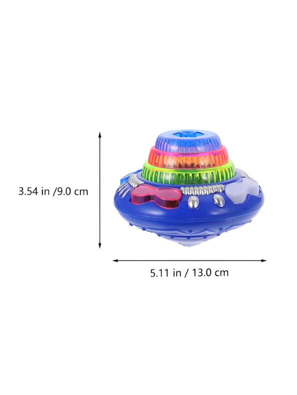 Flashing Top – LED Spinning Music Gyro Toy for Kids | Light-Up Gyrator Toy with Sound & 360° Spinning Action.