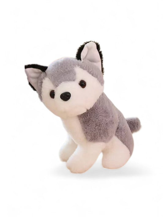 Fluffy Husky Dog Plush Toy - 8-Inch Stuffed Animal Toy LMI11089.