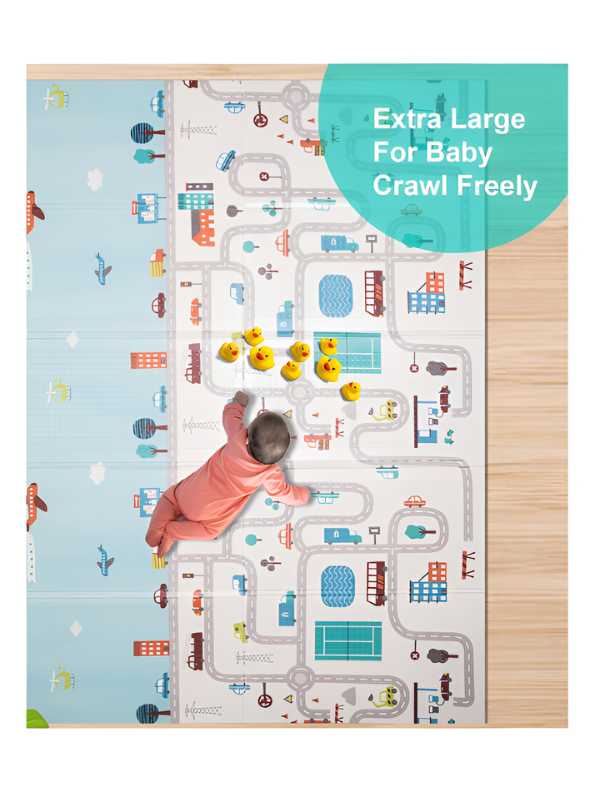 Foldable Baby Play Mat – Waterproof Foam Crawling Mat TV6979.