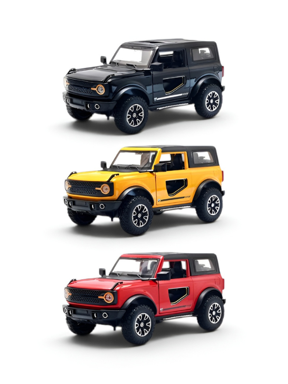 Ford Bronco Diecast Model Car – 1:24 Detailed Metal Collectible with Opening Doors TV7289