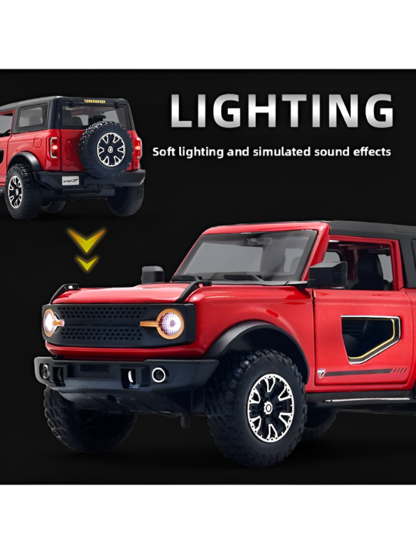 Ford Bronco Diecast Model Car – 1:24 Detailed Metal Collectible with Opening Doors TV7289