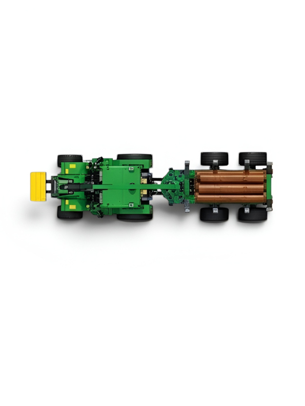 Forestry Logging Tractor Toy with Trailer & Crane Building Block Set TV5636.