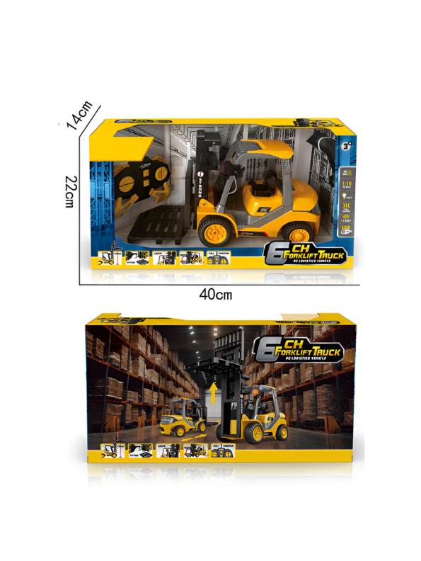 Forklift Truck Remote Control Construction Vehicle with Pallet & Hook MD713