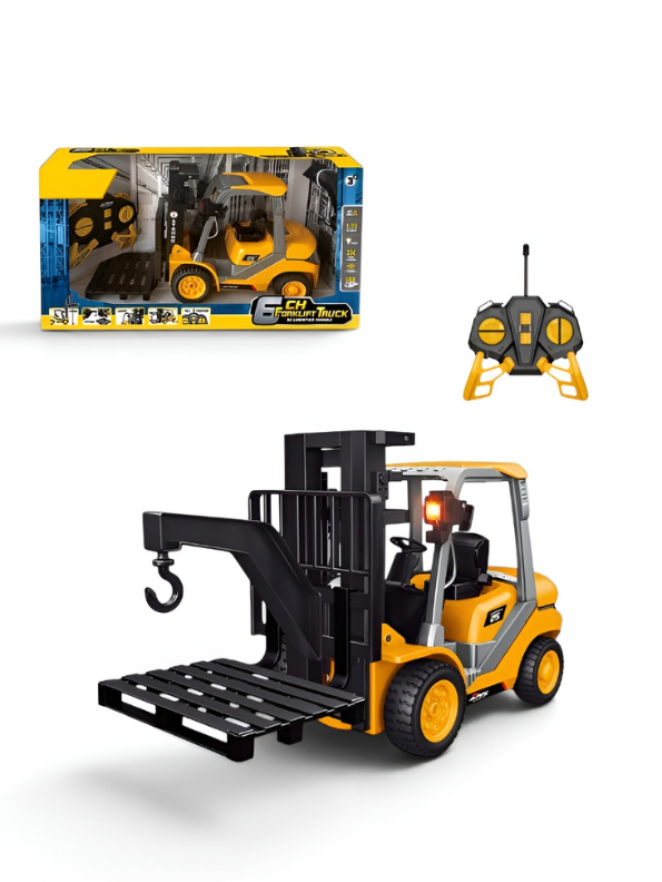 Forklift Truck Remote Control Construction Vehicle with Pallet & Hook MD713