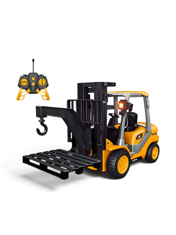 Forklift Truck Remote Control Construction Vehicle with Pallet & Hook MD713