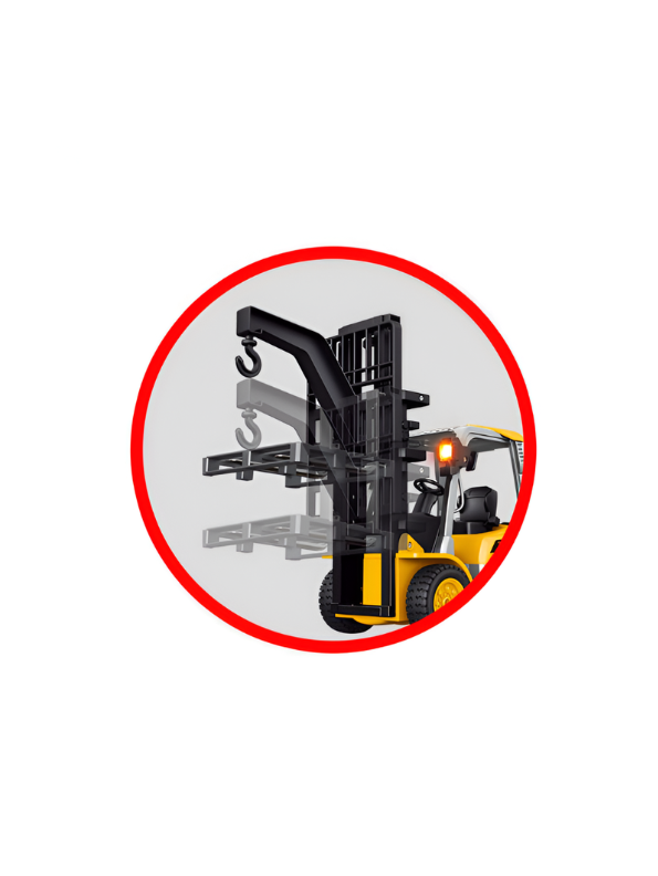 Forklift Truck Remote Control Construction Vehicle with Pallet & Hook MD713