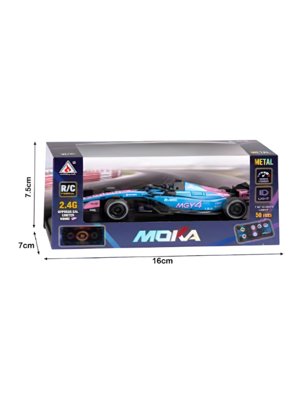 Formula 1 RC Racing Car | 2.4G High-Speed Remote Control F1 Toy Car with Controller & Acrylic Display Box MD548