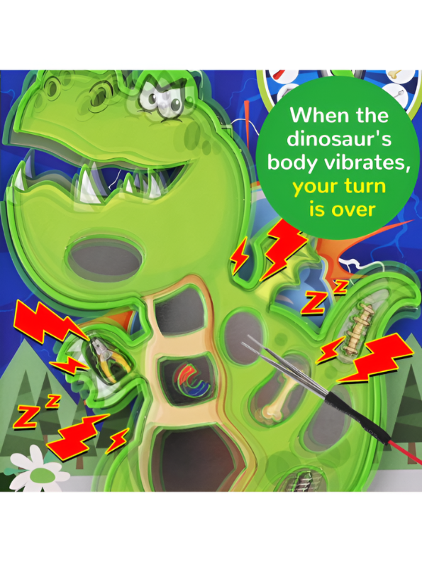 Freak Dinosaur Electronic Operation Game – Kids Educational STEM Toy for Hand-Eye Coordination, Focus & Concentration – Interactive Family Board Game TV7169