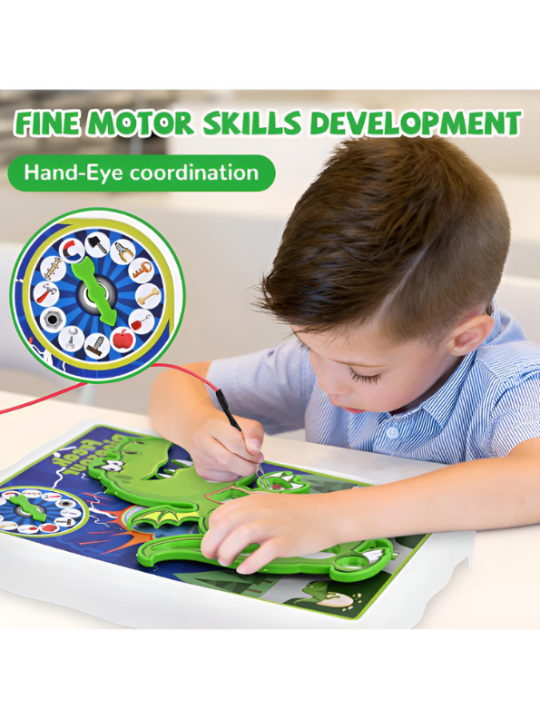 Freak Dinosaur Electronic Operation Game – Kids Educational STEM Toy for Hand-Eye Coordination, Focus & Concentration – Interactive Family Board Game TV7169