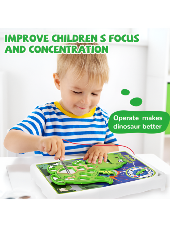 Freak Dinosaur Electronic Operation Game – Kids Educational STEM Toy for Hand-Eye Coordination, Focus & Concentration – Interactive Family Board Game TV7169