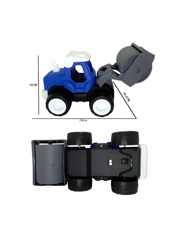 Friction-Powered Road Roller Toy Truck – Push and Go Construction Vehicle LMI12499.