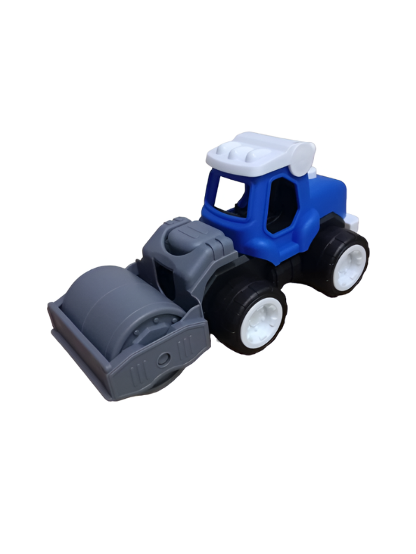 Friction-Powered Road Roller Toy Truck – Push and Go Construction Vehicle LMI12499.