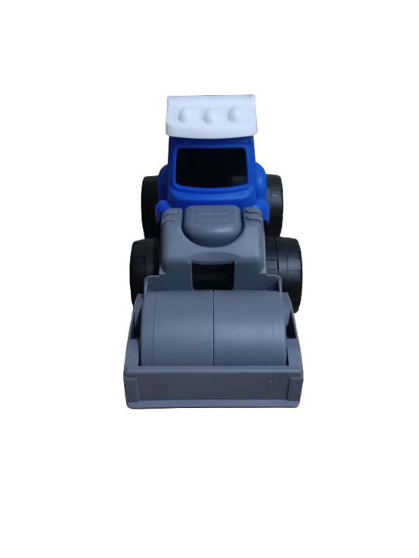 Friction-Powered Road Roller Toy Truck – Push and Go Construction Vehicle LMI12499.