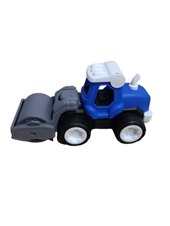 Friction-Powered Road Roller Toy Truck – Push and Go Construction Vehicle LMI12499.