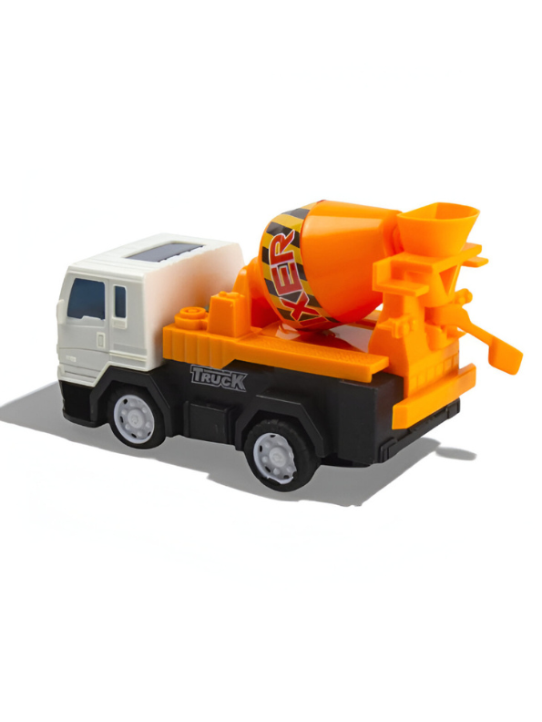 Friction Powered Pull Back Trucks – Pack of 4 Toy Vehicles for Kids LMI13648.