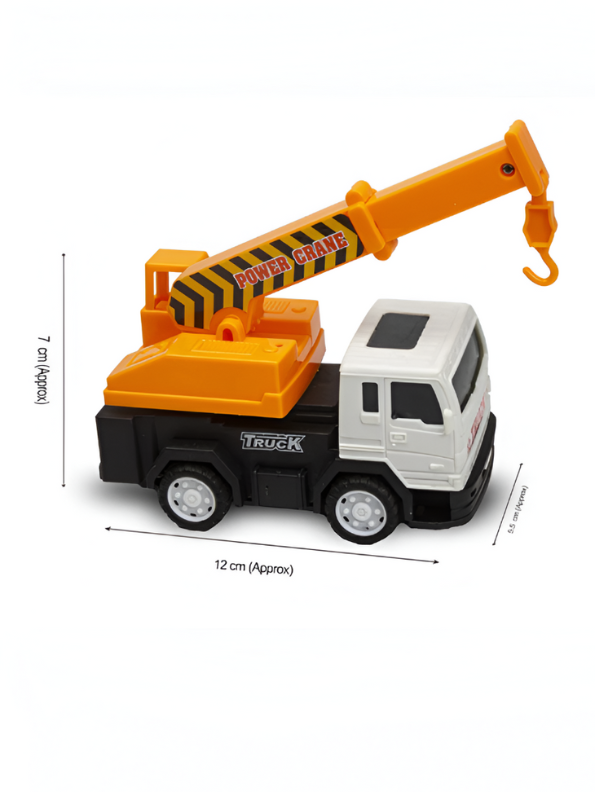 Friction Powered Pull Back Trucks – Pack of 4 Toy Vehicles for Kids LMI13648.