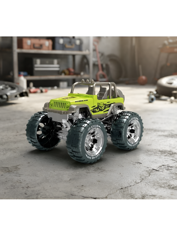 Pack Of 3 Friction Powered Rubicon Off-Road Monster Truck | 4WD Racing Car MD721