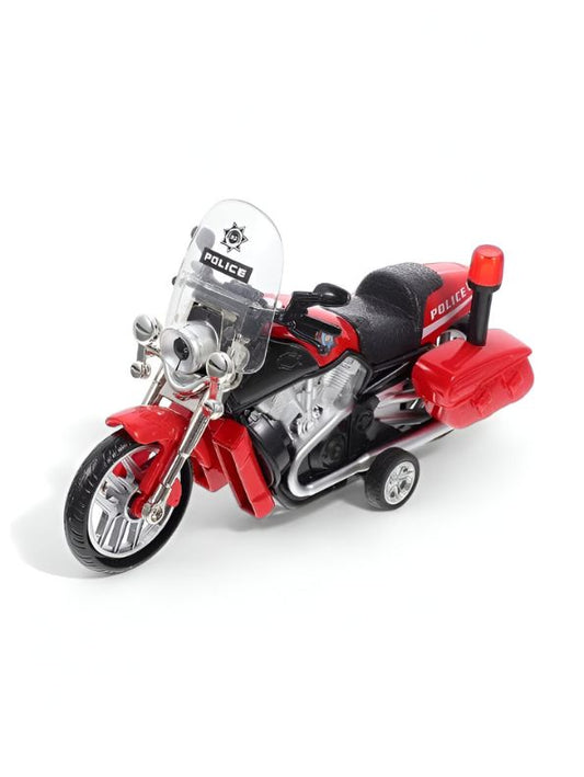 Friction Speed Police Diecast Bike Model 555 - Red (S)