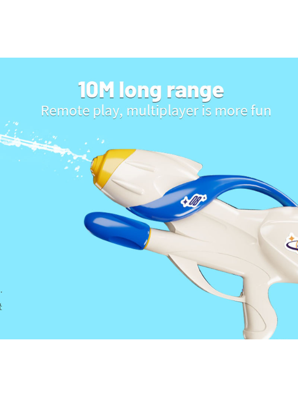 Futuristic Space Blaster Water Gun – High-Capacity Pichkari for Kids & Adults – Perfect for Holi White LMI14428.