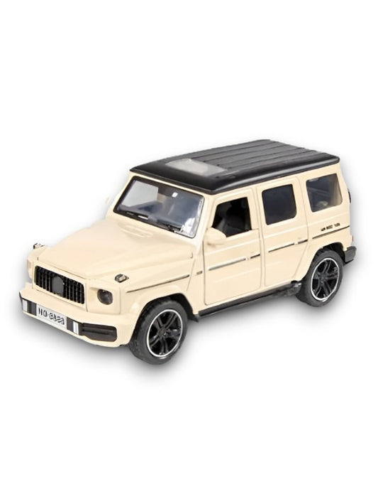 Cream - Mercedes-Benz G-Wagon Diecast Model Car Scale 1:32 | Openable Doors & Hood | Toy SUV Collectible LMI15731