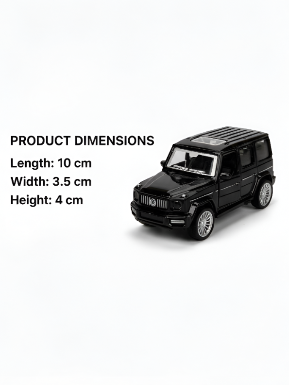 Mercedes-Benz G-Class Diecast Model Car - 10cm G-Wagon Miniature, 1:43 Scale Toy.