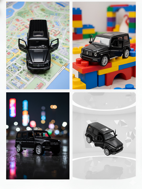 Mercedes-Benz G-Class Diecast Model Car - 10cm G-Wagon Miniature, 1:43 Scale Toy.