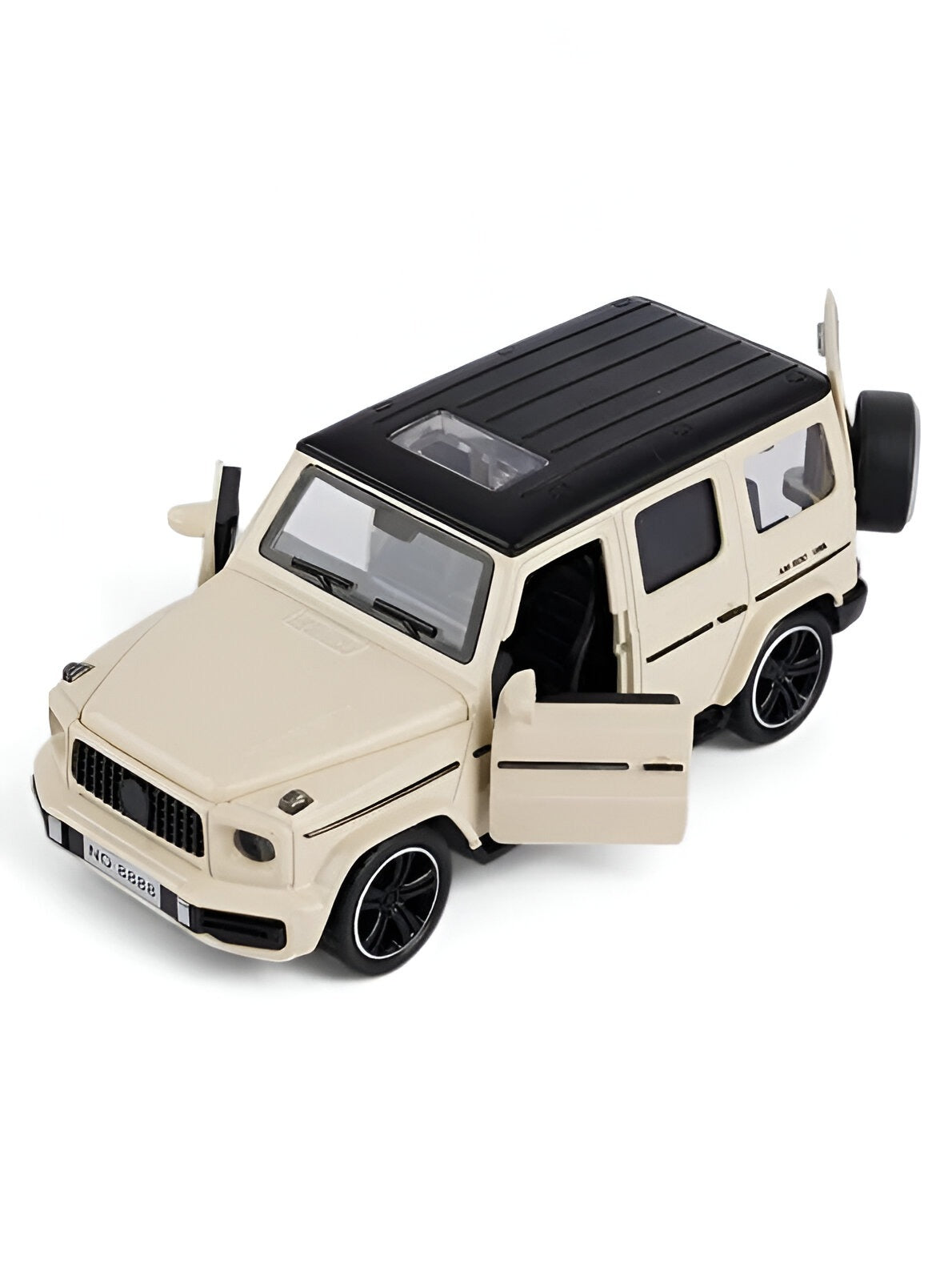 Cream - Mercedes-Benz G-Wagon Diecast Model Car Scale 1:32 | Openable Doors & Hood | Toy SUV Collectible LMI15731