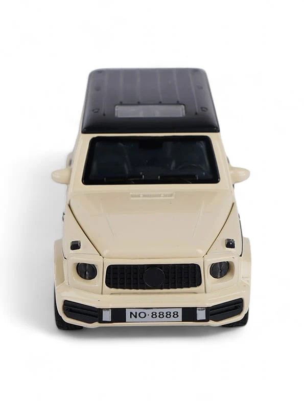 Cream - Mercedes-Benz G-Wagon Diecast Model Car Scale 1:32 | Openable Doors & Hood | Toy SUV Collectible LMI15731