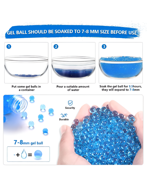 G36 Automatic Electric Water Gel Splatter Toy with Water Beads | TV7180