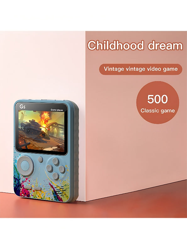 G5 Best Handheld Gaming Console 500 Games - Blue