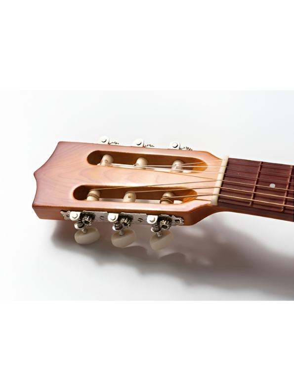 Classical Guitar Model with Stand and Case – Wooden Instrument Dollhouse Decor & Musician Gifts LMI217